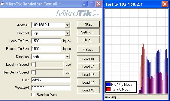mikrotik rychlost nastavevní měření